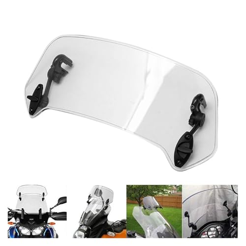 Déflecteur de pare-brise moto pour éliminer les turbulences en road trip - 2