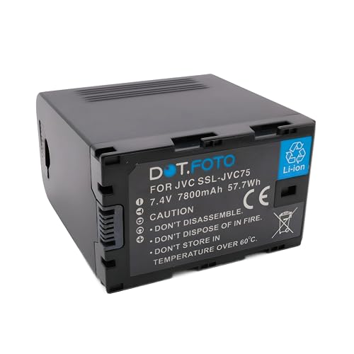 Batería SSL-JVC75 de alta duración 7.4v 7800mAh para videocámaras JVC GY