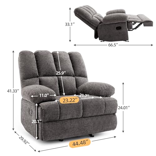 Willove 1616 Extra Wide Oversized Rocker Recliner Chair For Big Man thumb #2