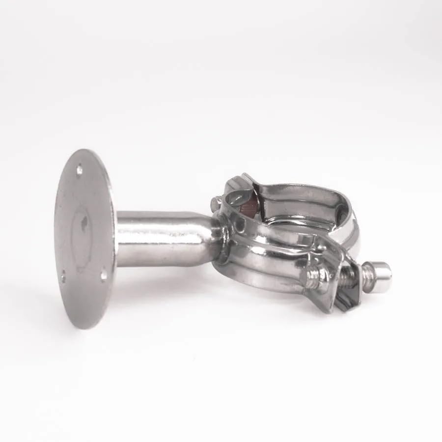 1 pz 12-108mm 3/4 "-4" Staffa di Supporto for Tubo Morsetto 1-1/2 "38mm Clip Con Piastra Base In Acciaio Inox 304 for La Produzione Birra L = 50mm(Fit OD 32-34mm)