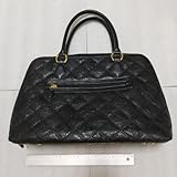 黒 オーストリッチ風 ハンドバッグ ノーブランド