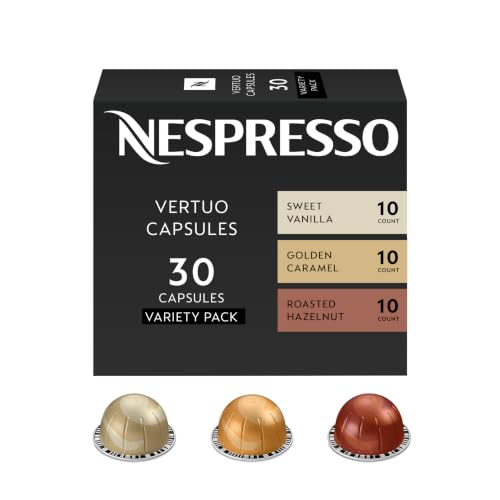 Nespresso Vertuo, Barista Flavored Pack, Medium Roast, 30-Count Coffee Pods