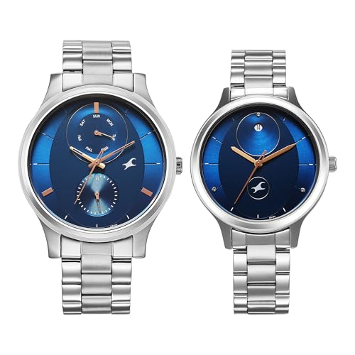 Image of Fastrack Mixmatch 4.0 Blue Dial Pair Watch