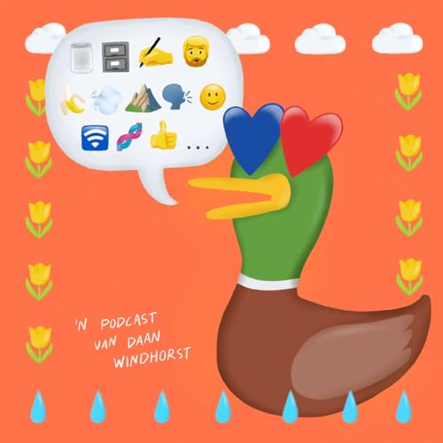 💙❤️🦆 blauw hartje rood hartje eend cover art