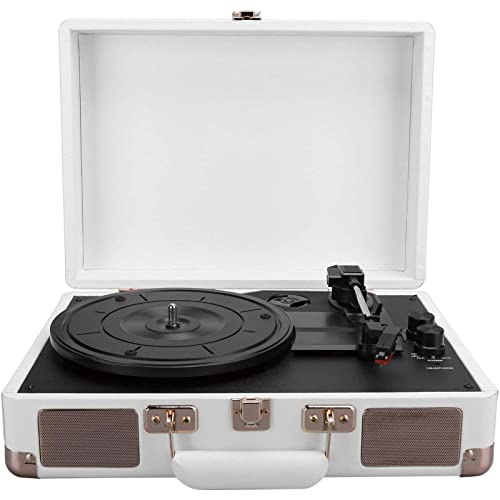 Tourne-Disque avec Haut-parleurs et Couvercle Anti-poussière – Lecteur de Vinyle à 3 Vitesses avec Aiguille Rubis… - Les Beatles, Paul McCartney, John Lennon, RIngo Starr, George Harrison Tourne-Disque avec Haut-parleurs et Couvercle Anti-poussière - Lecteur de Vinyle à 3 Vitesses avec Aiguille Rubis…