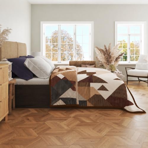 Image of Double Bed Blanket Heavy Blanket Kambal | Perfect for Winters | 220 CM X 275 CM | 3.0 Kg (Coffee Brown)