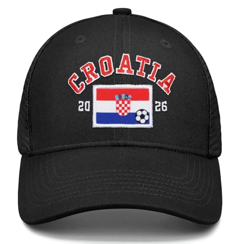 Image of Adjustable State Flag Trucker Hat Mesh Baseball Cap with Embroidered Patch for Men Women