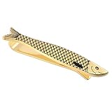 HAWSON 2 inch Tie Bar Clip for Men's Skinny Necktie - Gold Fish