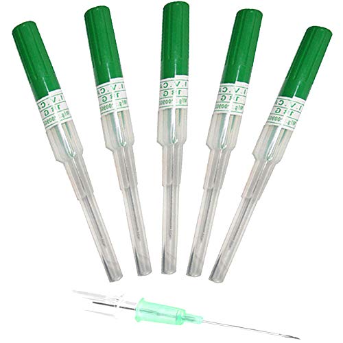 Ear Nose Piercing Needles - Sotica 5pcs 18G IV Catheter Needles Cannula Body