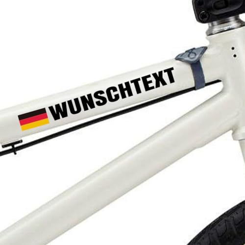 2X Personalisierter Fahrradrahmen Aufkleber mit Flagge – Individueller Name Vinyl Sticker – Wasserdicht für Rennrad und MTB(Transparent) 2X Personalisierter Fahrradrahmen Aufkleber mit Flagge – Individueller Name Vinyl Sticker – Wasserdicht für Rennrad und MTB(Transparent)