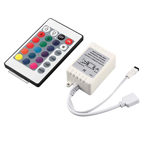 1 Set RGB 16 Colors 4 Different Light Control Functions Remote Control Box DC 12V For LED Light Strip Security Safety(color random)-BCVBFGCXVB