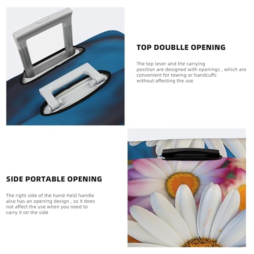 Travel Luggage Cover Fashion Suitcase Protector Barberton Daisy Spandex Baggage Covers Washable Suitcase Covers Anti-Scratch Luggage Cover Protectors Fits 18-32 Inch Suitcases X-Large4