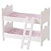 Produktbild HILIROOM Puppen Etagenbetten 18 Zoll, Baby Doll Etagenbett Schlafzimmer, Hölzerne Puppenhaus Etagenbetten, für Babys American Girl Dolls