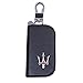 QQAA Für Maserati Quattroporte Levante Ghibli GT Hybrid Modena S GTS Trofeo Autoschlüsseltasche Schlüsselanhänger Emblem Leder Schlüsselanhänger Schlüsseletui Schlüsselanhänger Tasche
