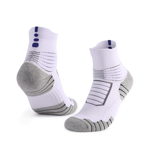 Ankle Socks with Cushion Sport Athletic Running Socks Low Cut Compression Running Sock with Ankle Support 3 Pairs