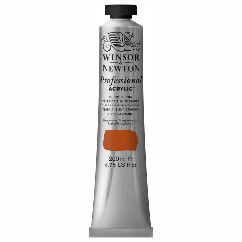 Winsor & Newton acrylique fine Terre de Sienne Brûlée tube 200ml 074