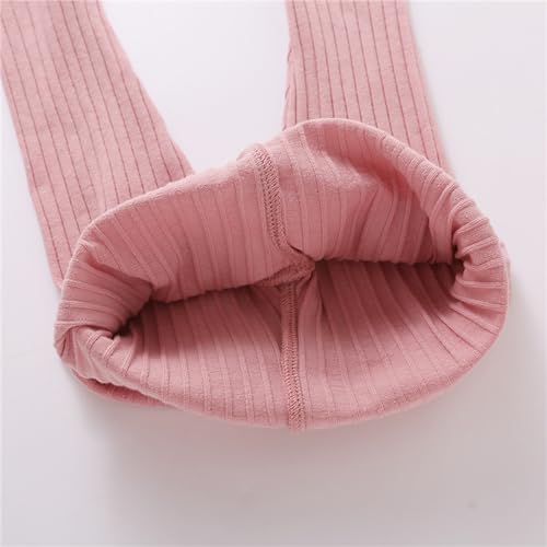 Baby Girl Pants Toddler Girl Solid Ribbed Pants with Lace Trim Newborn Cotton Leggings Infant Jogger4