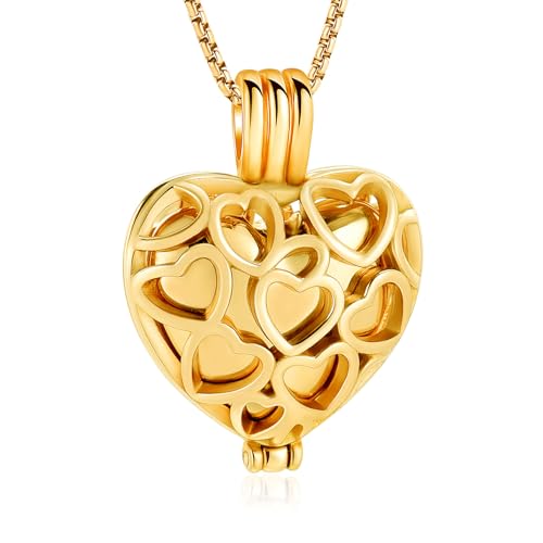 Memorial Cremation Jewelry Eternal Heart Cremation Locket Necklace With Mini Urn Jewelry For Ashes Of Loved Ones Keepsale Pendant