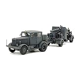 Tamiya America, Inc 1/48 German Heavy Tractor SS100 Gun Flak37 Set, TAM37027