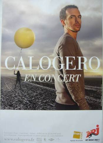 Affiche Calogero 40x60 cm pour habiller un mur blanc vide