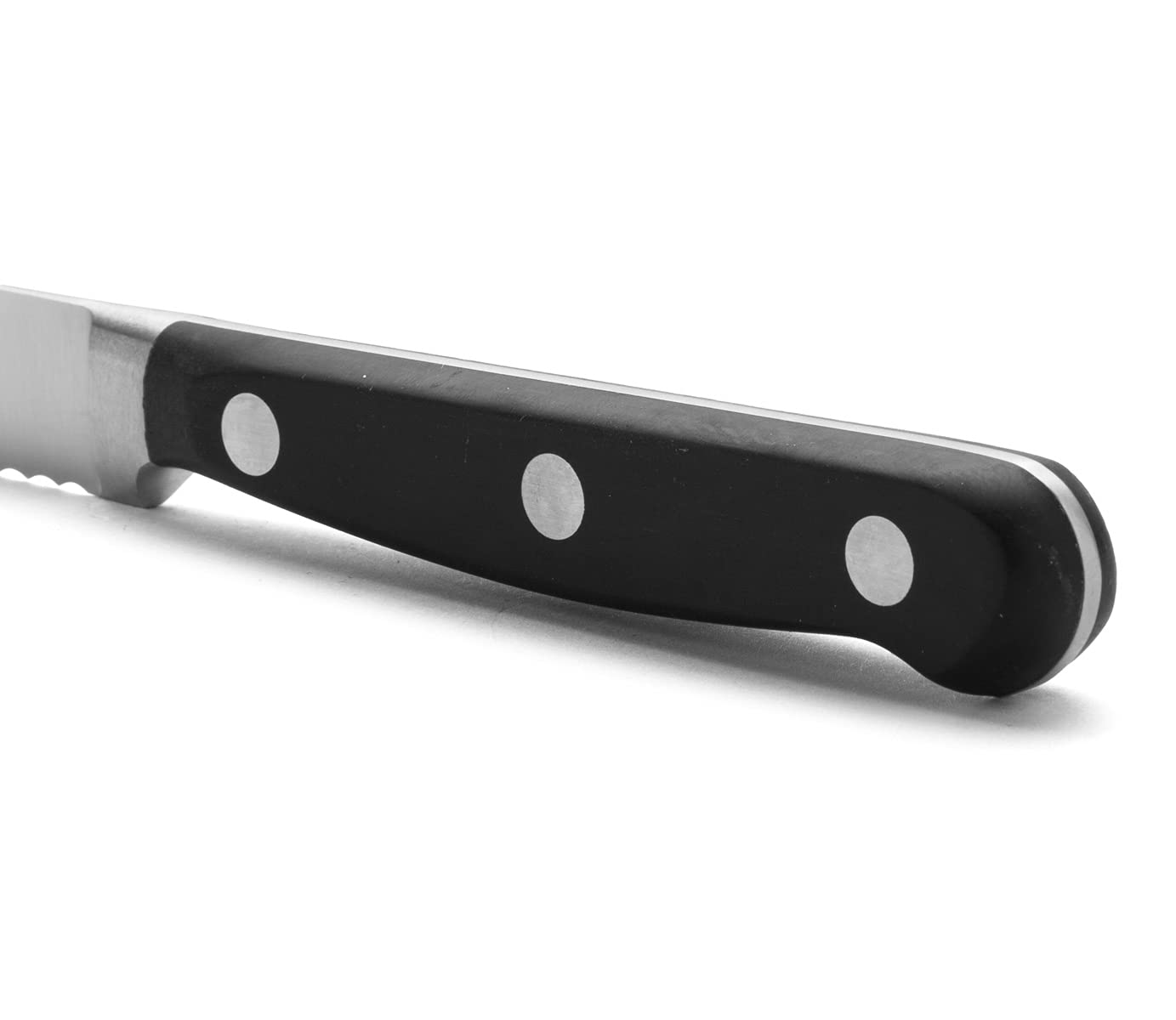 Arcos Opera - Couteau Tomate - Nitrum Acier Inoxydable 130 mm - Manche Pom Couleur Noir