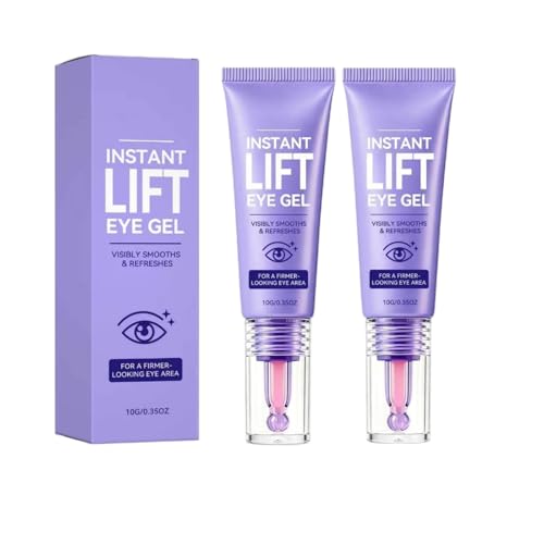 Image of Instant Lift & Revitalising Eye Gel – Lightweight Under Eye Care for Men & Women, Helps Smooth Fine Lines, Refreshes Tired Eyes, Brightens Dark Circles, Supports Firmer-Looking Eyes, 10g,2 Pack.