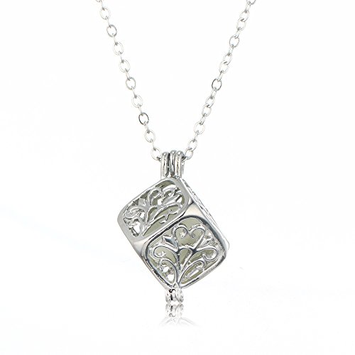 Collier Arbre de Vie Violet Creux Veilleuse Pendentif Lumineux