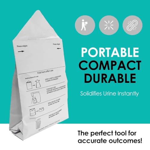 Image of (Medi)-Unisex Pocket Sized Toilet-Disposable Paper Urine Bags- Combo Kit-With Waste Bags and Wet Wipes | Pack Of 9 Bags | As Seen On Shark Tank India | Each Usable Upto 4 Times | Outdoor Toilet Needs | Convenient & Hygienic