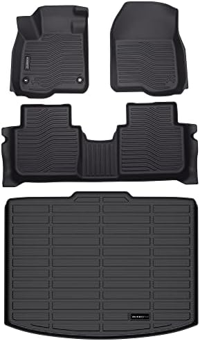 Auxko All Weather Floor Mats Upper Cargo Mat Fit For Honda CR-V 2023 2024 2025(Include Hybrid) TPE Rubber Liners CRV Accessories Odorless Anti-Slip Floor Mats Cargo Mat For Upper Position