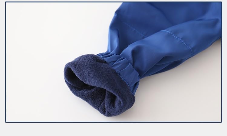 Irsutey Toddler Boys Windbreaker Fleece Lined Outerwear Shirt Kids Zip Hooded Thick Warm Dinosaur Pocket Jacket Coat3