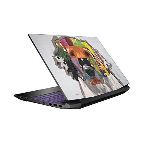 Autocollant peau vinyle HP Pavilion 15.6 Michel Keck Golden Retriever