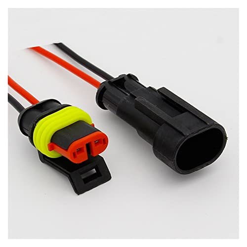 Connecteurs automatiques scellés de prise de connecteur de fil électrique étanche de manière de 2 bornes avec le câble Cover