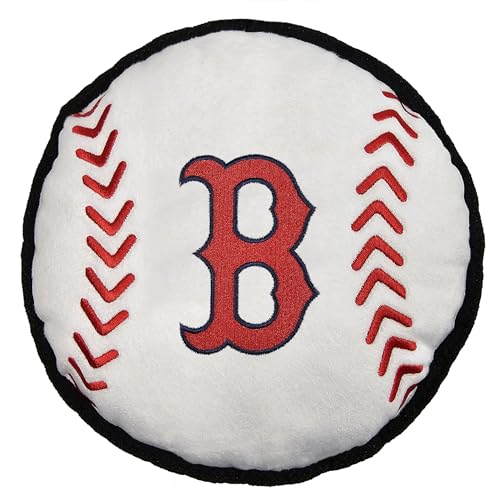 Pets First MLB Boston RED SOX Baseball Tough Toy for Dogs, Best MLB Dog Toy with Team Logo