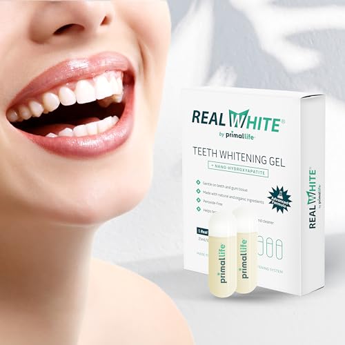 Image of Primal Life Organics Real White Teeth Whitening Gel Pods - Organic, All-Natural, No Peroxide or Bleach - 10 Treatments