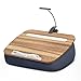 ERGONOV Beanbag Pillow Stand With 6500K Reading Light, Hands Free Holder, Comfortable Lap Stand for Reading in Bed, Desk, or Sofa, Wooden Rest for Book Lovers, AAA Battery Required