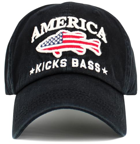 Image of KBETHOS Outdoor Hunting Fishing Lake Life Tactical Distressed Baseball Cap Dad Hats Adjustable Unisex