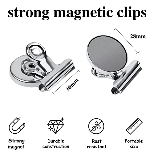 48 Pack Strong Magnetic Clips, Heavy Duty Refrigerator Magnets Clips, Clips Magnets For Whiteboard Fridge Locker, Kitchen Office School Classroom Supplies, Scratch Free, 30Mm Wide #TOP1