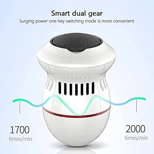 Hhhsmz Electric Foot Grinder,Vacuum Callus Remover,Foot Pedicure Tool,Rechargeable Foot File,Cracked Skin Cleaning Tool,White,Green #TOP1