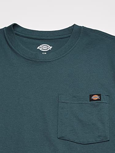 Dickies Mens Heavyweight Crew Neck Short Sleeve Tee Henley Shirt, Lincoln Green, Xx-Large Us #TOP4
