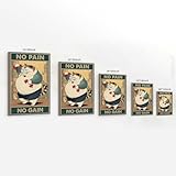 Zoom IMG-1 poster funny cat workout wall