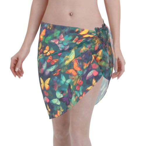 Beach Sarong Bathing Suit Wrap Skirt Sheer Bikini Swimsuit Cover Ups for Swimwear