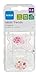 MAM Trends Silicone Orthodontic Pacifier, Girl, 0-6 Months, 2-Count