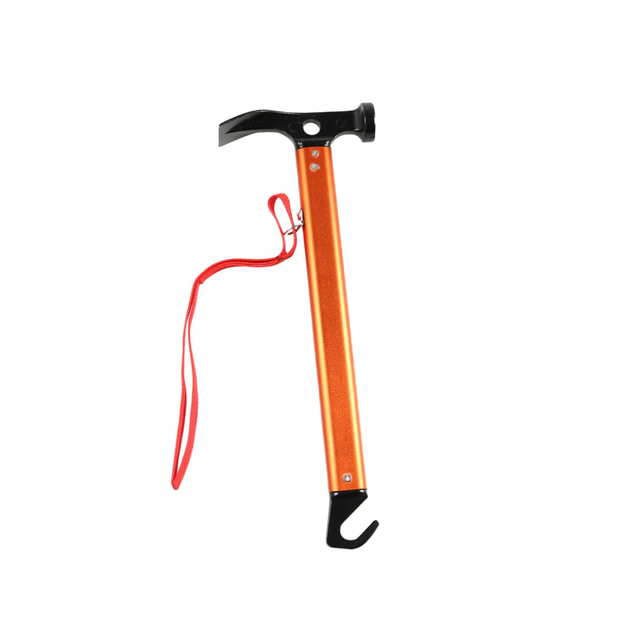 UPKOCH Robuster Zelthammer Aluminiumlegierung Leichtes Gewicht Multifunktionaler Zeltpflockschlägel Campingzubehör Orange für Outdoor Zeltheringe und Erdnägel