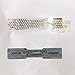 540 Tamper Proof Hologram Stickers High Security Tamper Evident Seal Warranty Void Dogbone Original Genuine Authentic Holographic Labels w/Unique Sequential Serial Numbering 2x0.4 (Silver Honeycomb)