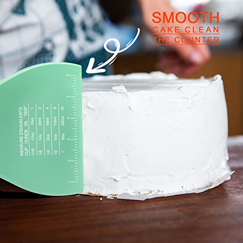 2 Pcs Dough Scraper, Teenitor Dough Scraper Plastic Bench Scraper, Dough Cutter, Multipurpose Food Scrapers For Dough, Bread #TOP3