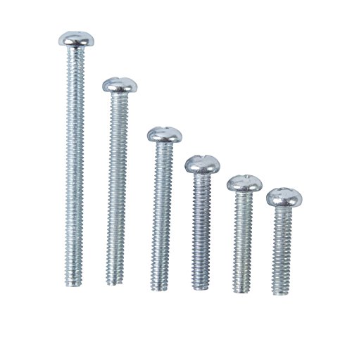 Gardner Bender SK-832T Screw Kit, 8-32 Round Phillips Head, 20 Each Size, 2/3, ⅞, 1, 1¼, 1 ⅝, & 2 inch., 135 Pc. Kit - Image 2