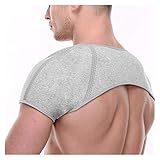 YLFC Double Shoulder Support Brace Compression Shoulder Belt for Dislocation Arthritis Pain Shoulder Wrap Protector Shoulder Care (Color : Light Grey, Size : Large)