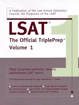 LSAT: Triple Prep Volume 1