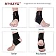 Hnlife Fußbandage, Einstellbar Sprunggelenkbandage, Atmungsaktiv Knöchelbandage, Sport schützen Fußgelenkbandage, Laufen, Wandern, Bergsteigen, Eine Grösse passt allen Fußgelenk (Schwarz 2pcs)