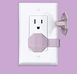 Socket Sitter: Always Connected, Never Lost! No Choking Hazard! Child Safety Cover, Electrical Outlet Cover, Plug Protector, Socket Protector (Pack of 6, Covers 12 outlets) (Lullaby Lilac)